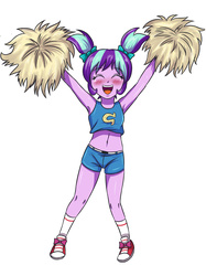 Size: 2594x3472 | Tagged: safe, artist:sumin6301 edits, edit, starlight glimmer, human, equestria girls, g4, armpits, belly button, blushing, cheerleader, clothes, cropped, cute, equestria girls-ified, female, glimmerbetes, high res, midriff, pigtails, shoes, sneakers, solo, sports bra
