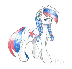 Size: 1024x976 | Tagged: safe, artist:skyaircobra, oc, oc only, oc:marussia, pony, nation ponies, ponified, russia, solo