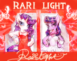 Size: 648x515 | Tagged: safe, artist:onofuji, rarity, twilight sparkle, anthro, g4, female, lesbian, ship:rarilight, shipping