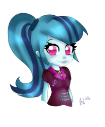 Size: 964x1167 | Tagged: safe, artist:ari090, sonata dusk, equestria girls, g4, female, looking at you, signature, solo