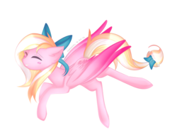 Size: 4003x3157 | Tagged: safe, artist:kurochhi, oc, oc only, oc:bay breeze, pegasus, pony, hair bow, solo