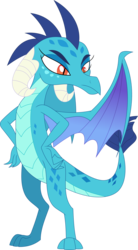 Size: 1977x3594 | Tagged: safe, artist:porygon2z, princess ember, dragon, g4, dragoness, female, simple background, solo, transparent background, vector