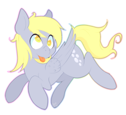 Size: 1024x938 | Tagged: safe, artist:shyamette, derpy hooves, pegasus, pony, g4, cute, female, mare, solo, tongue out