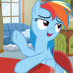 Size: 497x498 | Tagged: safe, screencap, rainbow dash, pony, flutter brutter, g4, animated, female, solo