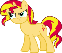 Size: 1024x883 | Tagged: dead source, safe, artist:sourspot, sunset shimmer, pony, unicorn, equestria girls, g4, female, simple background, solo, transparent background, vector