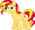 Size: 1024x883 | Tagged: dead source, safe, artist:sourspot, sunset shimmer, pony, unicorn, equestria girls, g4, female, simple background, solo, transparent background, vector