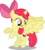 Size: 766x850 | Tagged: safe, artist:seahawk270, apple bloom, alicorn, pony, g4, bloomicorn, cute, female, filly, race swap, simple background, solo, the cmc's cutie marks, tongue out, transparent background, vector