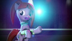Size: 1920x1080 | Tagged: safe, artist:durpy337, pacific glow, earth pony, pony, 3d, female, mare, pacifier, pigtails, rave, solo, source filmmaker, wallpaper