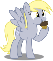 Size: 4364x5000 | Tagged: safe, artist:dashiesparkle, derpy hooves, pegasus, pony, g4, .svg available, absurd resolution, eating, female, food, mare, muffin, simple background, solo, transparent background, vector