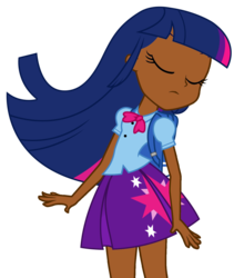 Size: 1280x1517 | Tagged: safe, artist:php50, twilight sparkle, equestria girls, g4, my little pony equestria girls, dark skin, female, racism in the comments, solo