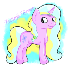 Size: 1024x1024 | Tagged: safe, artist:everdale, oc, oc only, oc:butterflybreeze, butterfly, breeze, pastel, solo