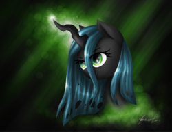 Size: 1719x1325 | Tagged: safe, artist:moonlightfl, queen chrysalis, changeling, changeling queen, g4, female, solo