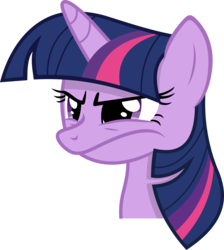 Size: 6225x6934 | Tagged: safe, artist:theponymuseum, twilight sparkle, g4, .svg available, absurd resolution, female, grumpy, grumpy twilight, reaction image, serious face, simple background, solo, transparent background, vector