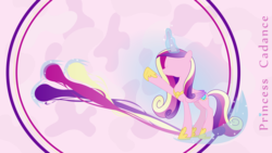 Size: 1920x1080 | Tagged: safe, artist:simplyfeatherbrain, princess cadance, alicorn, pony, g4, concave belly, female, magic, mare, minimalist, raised hoof, slender, solo, thin, vector, wallpaper