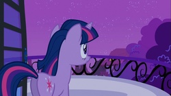 Size: 1100x618 | Tagged: safe, screencap, twilight sparkle, pony, g4, owl's well that ends well, butt, female, mare, plot