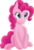 Size: 3000x4417 | Tagged: safe, artist:theshadowstone, pinkie pie, g4, :p, both cutie marks, cute, diapinkes, female, high res, looking up, simple background, sitting, smiling, solo, tongue out, transparent background