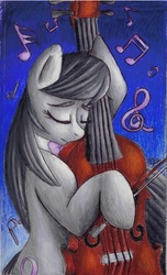 Size: 6128x10096 | Tagged: safe, artist:gingerexpressions, octavia melody, g4, absurd resolution, cello, female, musical instrument, solo