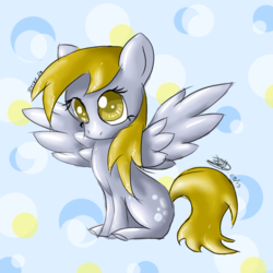 Size: 600x600 | Tagged: safe, artist:estefanoida, derpy hooves, pegasus, pony, g4, female, mare, solo