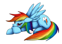 Size: 900x636 | Tagged: safe, artist:cattensu, rainbow dash, g4, female, solo