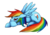 Size: 900x636 | Tagged: safe, artist:cattensu, rainbow dash, g4, female, solo