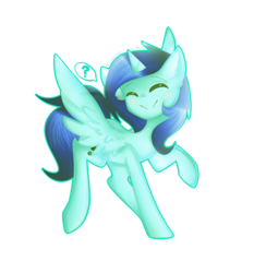 Size: 3729x4000 | Tagged: safe, artist:kurochhi, oc, oc only, alicorn, pony, question mark, solo