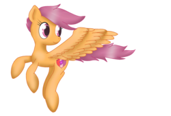 Size: 1748x1181 | Tagged: safe, artist:genakrevetkin, scootaloo, g4, cutie mark, female, simple background, solo, the cmc's cutie marks, transparent background