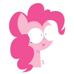 Size: 2500x2500 | Tagged: safe, artist:limejerry, pinkie pie, g4, bust, female, high res, portrait, simple background, solo, transparent background