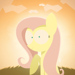 Size: 2500x2500 | Tagged: safe, artist:limejerry, fluttershy, g4, female, high res, smiling, solo