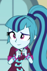 Size: 383x579 | Tagged: safe, edit, edited screencap, screencap, sonata dusk, equestria girls, g4, my little pony equestria girls: rainbow rocks, cropped, cute, inverted mouth, smiling, sonatabetes, when she smiles