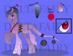 Size: 1024x788 | Tagged: safe, artist:deltafairy, oc, oc only, ghost, ghost pony, pony, female, japanese, mare, ninja, obtrusive watermark, reference sheet, solo, standing, watermark