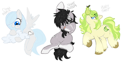 Size: 2480x1264 | Tagged: safe, artist:deep mystery, oc, oc only, oc:cloud fornmer, oc:night blossom, oc:peary sweet
