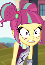 Size: 420x610 | Tagged: safe, screencap, sour sweet, equestria girls, g4, angry, cropped, freckles, madorable, sour sweet is not amused, unamused