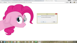 Size: 1366x768 | Tagged: safe, artist:php76, pinkie pie, g4, error message, female, google chrome, looking at you, microsoft windows, ms paint, ponk, solo, tab humor, windows 8, windows 8.1