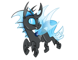 Size: 2600x2000 | Tagged: safe, artist:galaxxypaw, oc, oc only, changeling, high res, male, solo