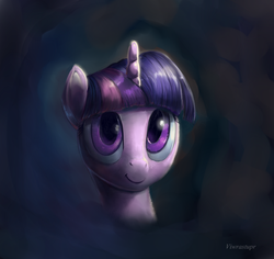 Size: 1280x1207 | Tagged: safe, artist:viwrastupr, twilight sparkle, g4, bust, female, front view, full face view, portrait, solo
