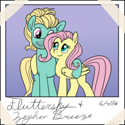 Size: 1000x1000 | Tagged: safe, artist:espeonna, fluttershy, zephyr breeze, pegasus, pony, flutter brutter, g4, brother and sister, duo, female, hug, male, mare, picture, siblings, stallion