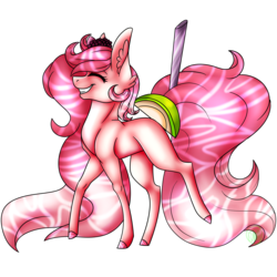 Size: 2100x2100 | Tagged: safe, artist:immagoddampony, oc, oc only, oc:merry berry, original species, eyes closed, high res, solo