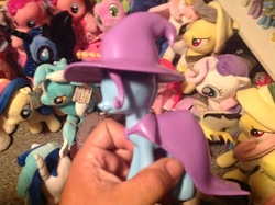 Size: 2592x1936 | Tagged: safe, artist:ramivic, trixie, pony, unicorn, g4, female, funko, hot topic, made in china, mare, no eyes, prototype, purple, toy, trixie's hat