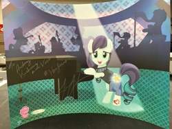 Size: 960x720 | Tagged: safe, artist:ramivic, enterplay, coloratura, g4, autograph, hoofsies, lena hall, lenticular, merchandise, poster, rara