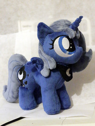 Size: 753x1000 | Tagged: safe, artist:buttsnstuff, princess luna, g4, female, filly, irl, photo, plushie, solo, woona