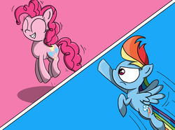 Size: 1660x1234 | Tagged: safe, artist:malphee, pinkie pie, rainbow dash, g4