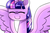 Size: 6000x4000 | Tagged: safe, artist:flutteringpie, twilight sparkle, alicorn, pony, g4, absurd resolution, eyes closed, female, smiling, solo, spread wings, twilight sparkle (alicorn)