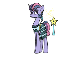 Size: 1000x860 | Tagged: safe, artist:magicandmysterygal, oc, oc only, oc:royal star, clothes, dress, ear piercing, earring, jewelry, magical lesbian spawn, offspring, parent:trixie, parent:twilight sparkle, parents:twixie, piercing, solo