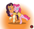 Size: 1294x1100 | Tagged: safe, artist:darkprinceismyname, pinkie pie, saffron masala, g4, my little pony: friendship is magic, spice up your life, hug