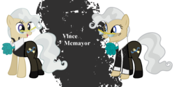 Size: 2000x1000 | Tagged: safe, artist:kna, artist:mrbarthalamul, artist:skulluigi, mayor mare, earth pony, pony, g4, 1000 hours in ms paint, crossover, female, glasses, mare, ms paint, parody, simple background, solo, transparent background, vince mcmahon, wrestling, wwe