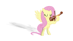Size: 3999x2240 | Tagged: safe, artist:albert238391, fluttershy, g4, high res, music, musical instrument, solo, violin