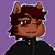 Size: 200x200 | Tagged: safe, artist:dirtyscoundrel, oc, oc only, oc:blacksamurai, icon, pixel art, solo