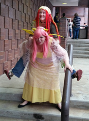 Size: 1280x1744 | Tagged: safe, fluttershy, tree hugger, bat pony, human, g4, anime weekend atlanta, clothes, cosplay, costume, flutterbat, irl, irl human, photo, race swap