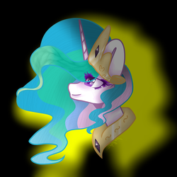 Size: 3900x3900 | Tagged: safe, artist:alenkacupcake, princess celestia, g4, female, high res, portrait, solo