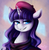 Size: 750x770 | Tagged: safe, artist:cosmalumi, rarity, pony, unicorn, g4, beatnik rarity, bust, clothes, female, hat, mare, portrait, smiling, solo